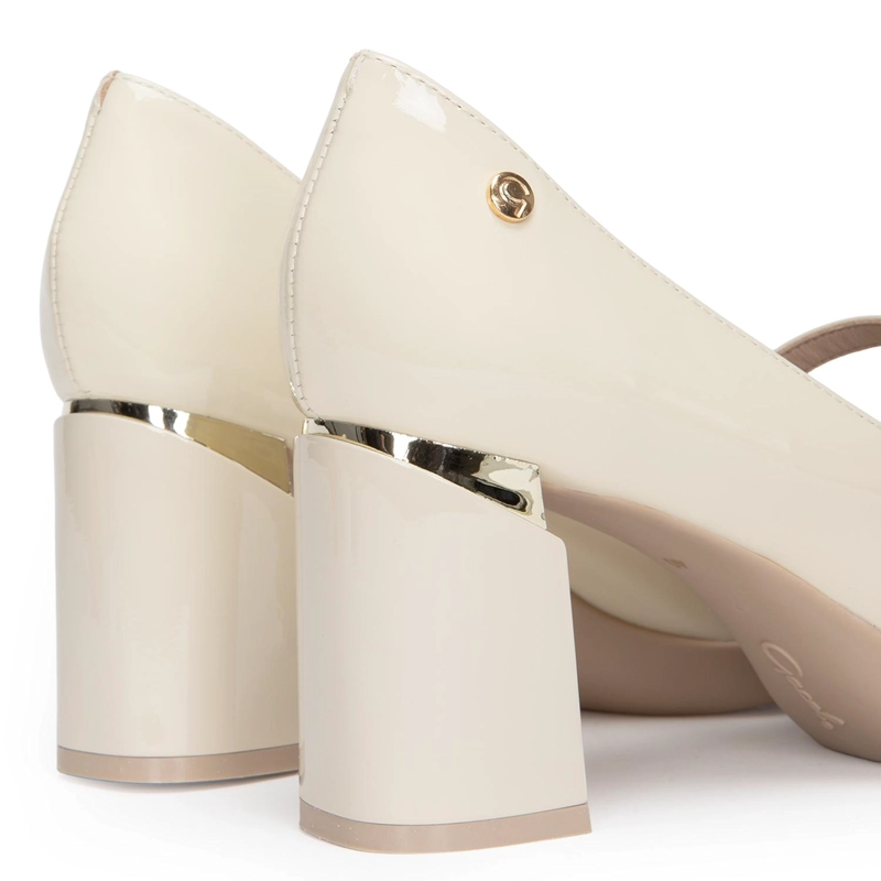 ZAPATO DE CUERO MUJER GACEL CRUDO LUCY - 5