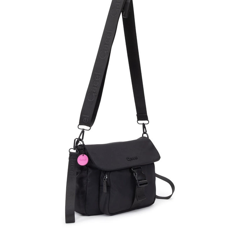 CARTERA MUJER GACEL NEGRO BANDOLERA GRANDE - 3