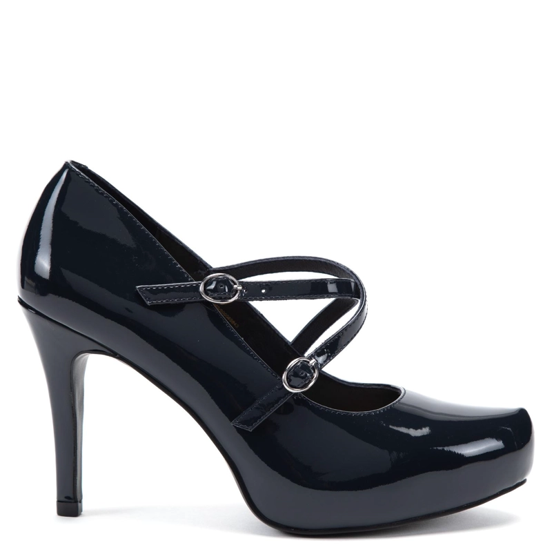 ZAPATO DE CUERO MUJER GACEL AZUL OLGA - 1