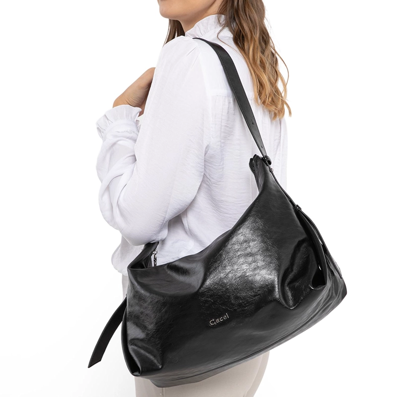 CARTERA MUJER GACEL NEGRO OVAL - 2