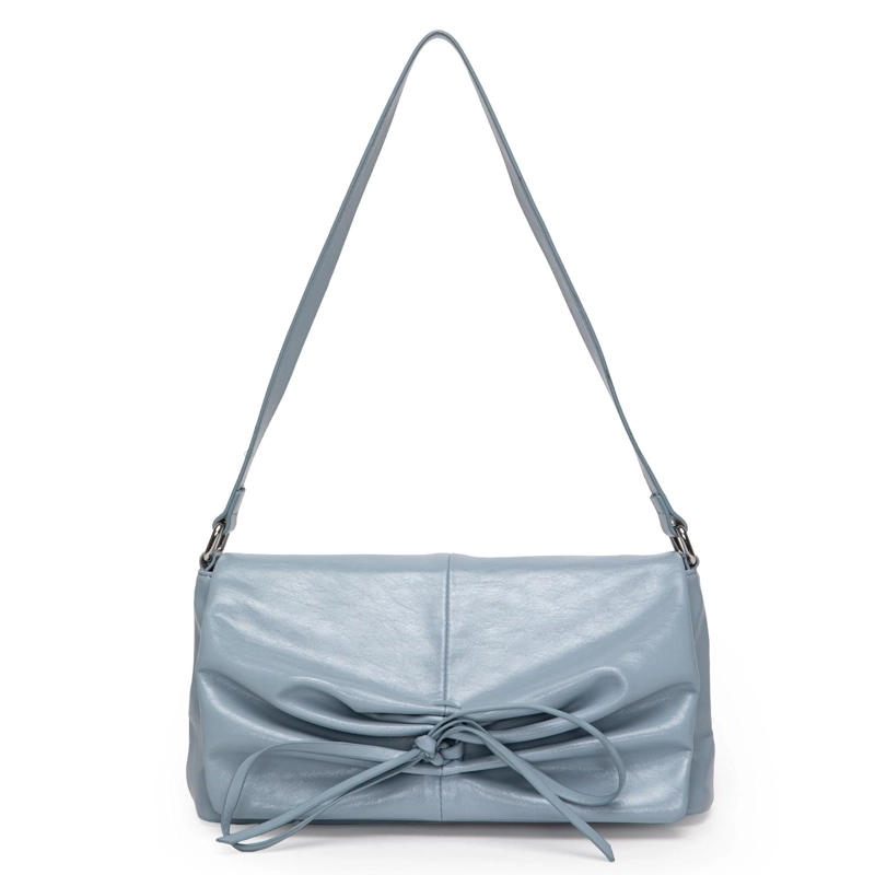 CARTERA MUJER GACEL CELESTE RETRO CON TAPA - 1