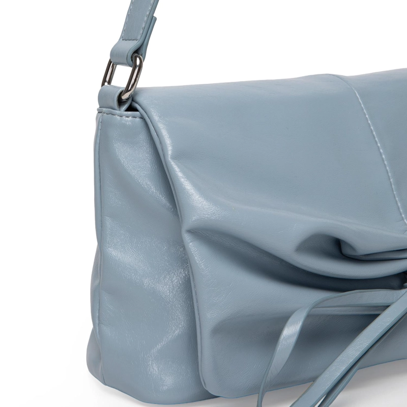 CARTERA MUJER GACEL CELESTE RETRO CON TAPA - 4