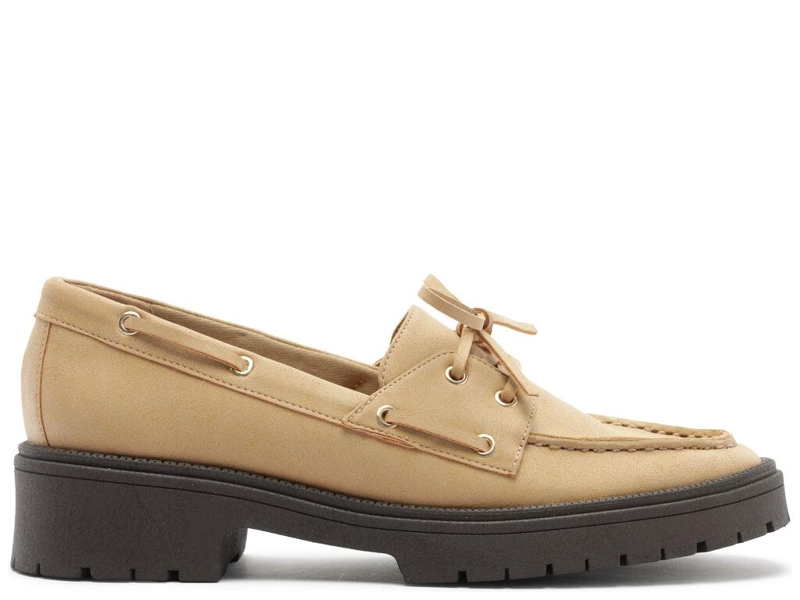 MOCASIN MUJER ANACAPRI SADE BEIGE - 1