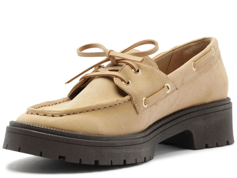 MOCASIN MUJER ANACAPRI SADE BEIGE - 4