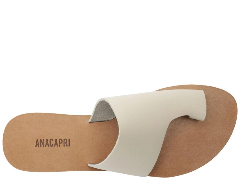 SANDALIA DE CUERO MUJER ANACAPRI ALBA BLANCO - 2