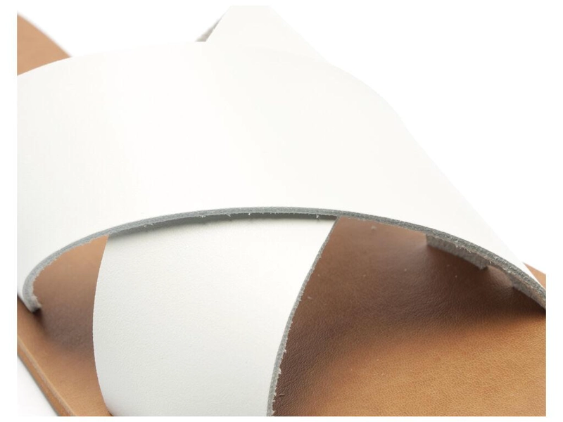 SANDALIA DE CUERO MUJER ANACAPRI ALBA BLANCO - 5