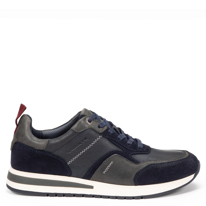ZAPATILLA DE CUERO HOMBRE GUANTE MARINO PEKIN - 1