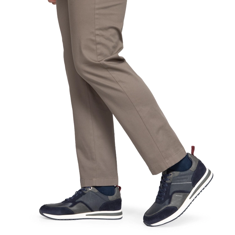 ZAPATILLA DE CUERO HOMBRE GUANTE MARINO PEKIN - 2