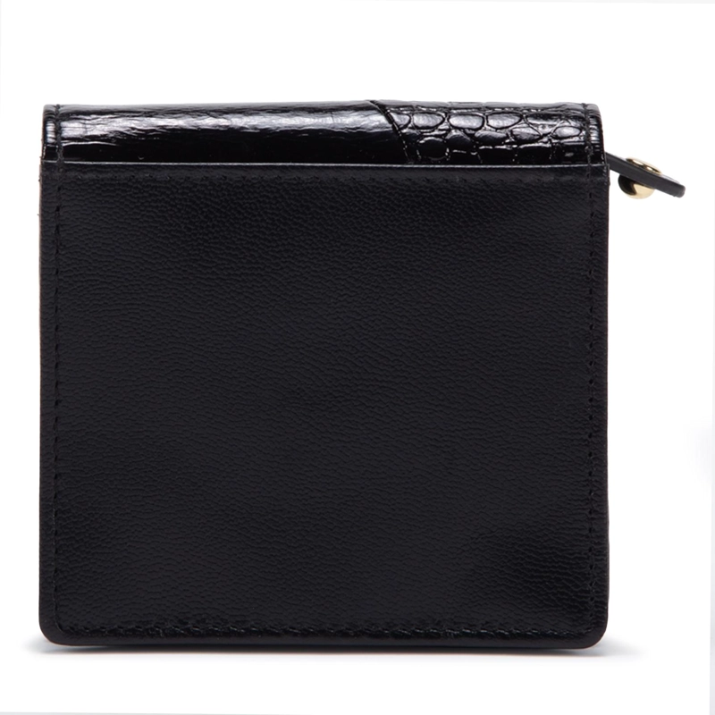 BILLETERA DE CUERO MUJER GACEL NEGRO PEQUEÑA - 2