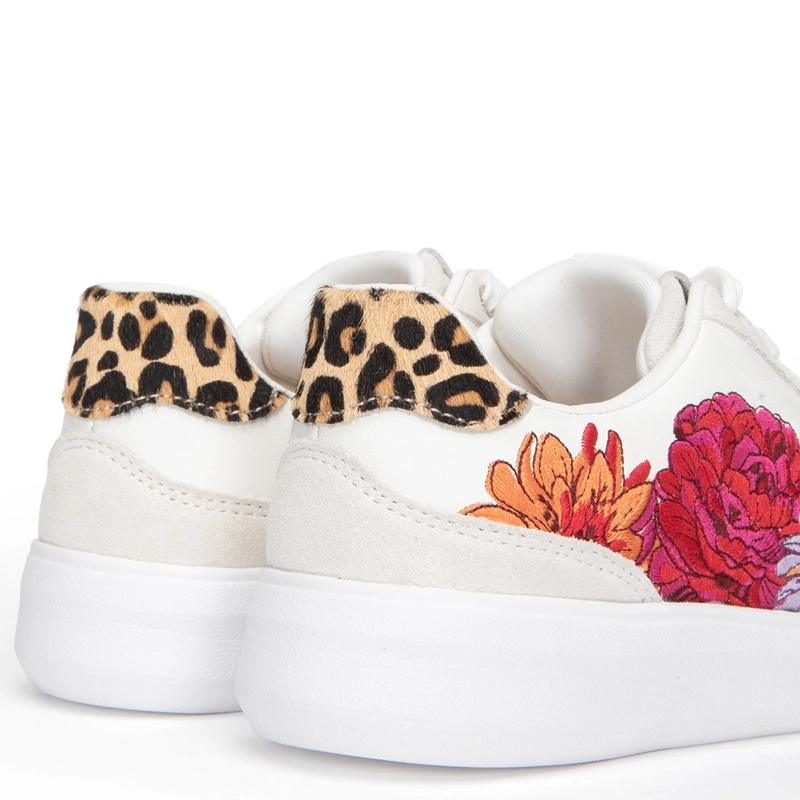 ZAPATILLA DE CUERO MUJER GACEL CRUDO ROSALIA - 2