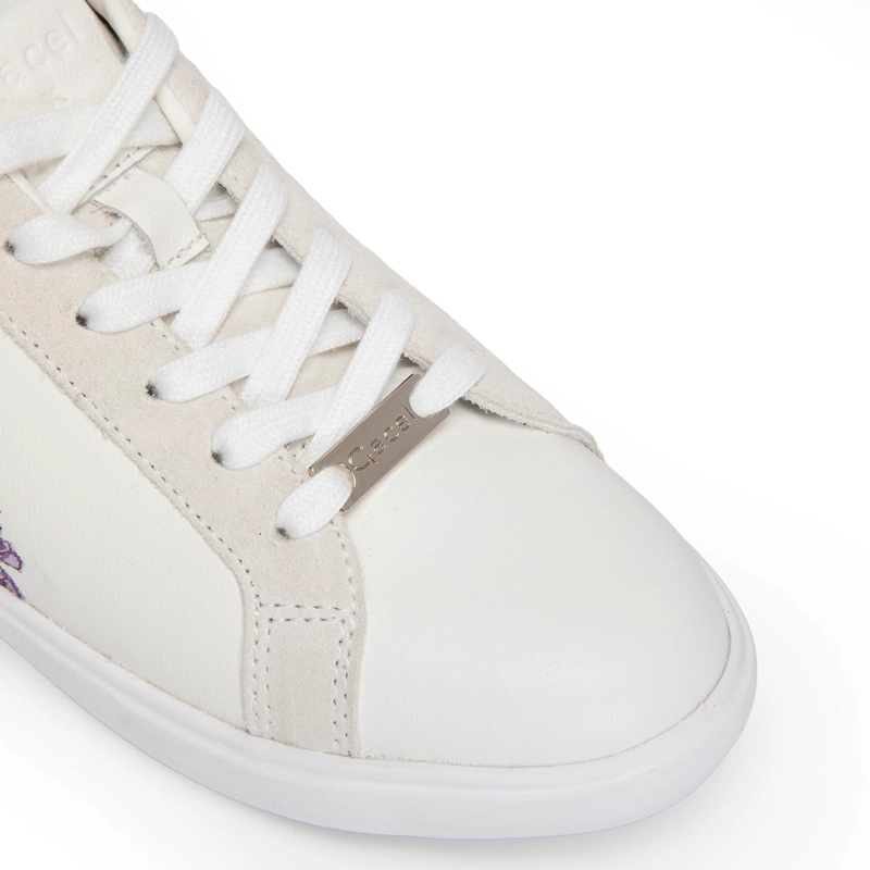 ZAPATILLA DE CUERO MUJER GACEL CRUDO ROSALIA - 5