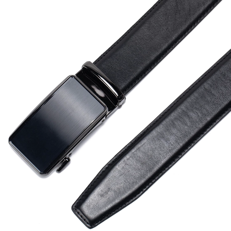 CINTURON DE CUERO HOMBRE GUANTE NEGRO FORMAL - 3