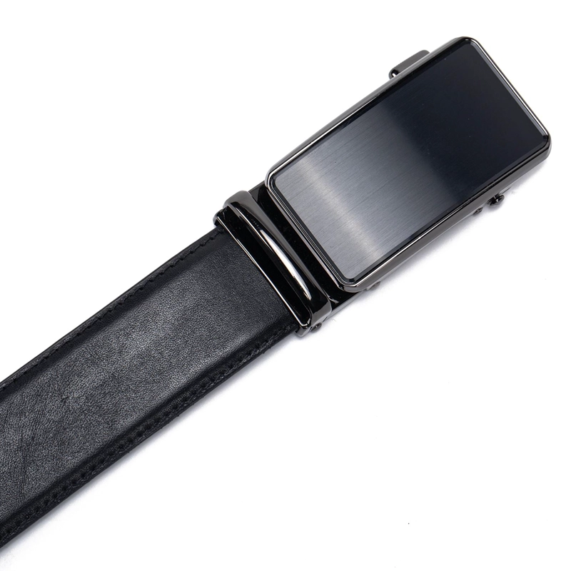 CINTURON DE CUERO HOMBRE GUANTE NEGRO FORMAL - 4