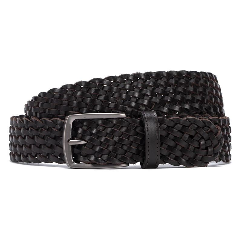 CINTURON DE CUERO HOMBRE GUANTE CHOCOLATE CASUAL - 1