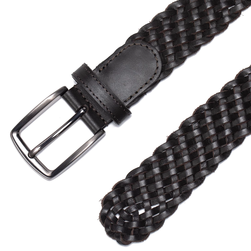 CINTURON DE CUERO HOMBRE GUANTE CHOCOLATE CASUAL - 3