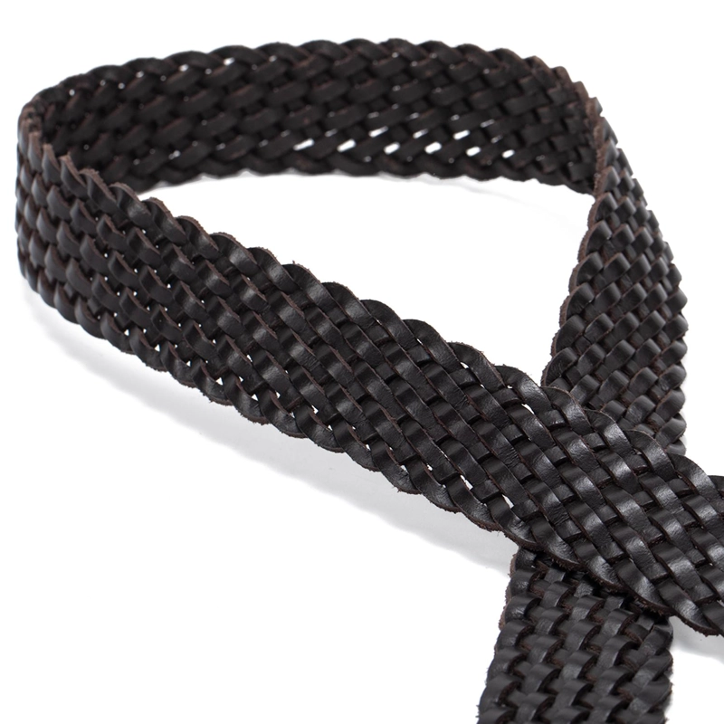 CINTURON DE CUERO HOMBRE GUANTE CHOCOLATE CASUAL - 5