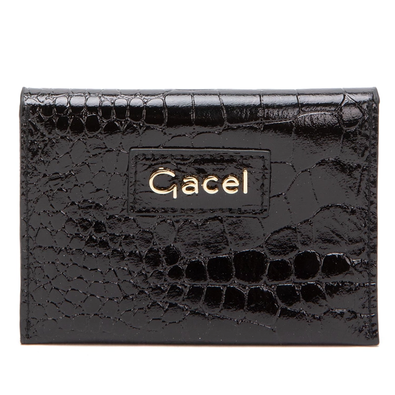 BILLETERA DE CUERO MUJER GACEL NEGRO CON TARJETERO - 2