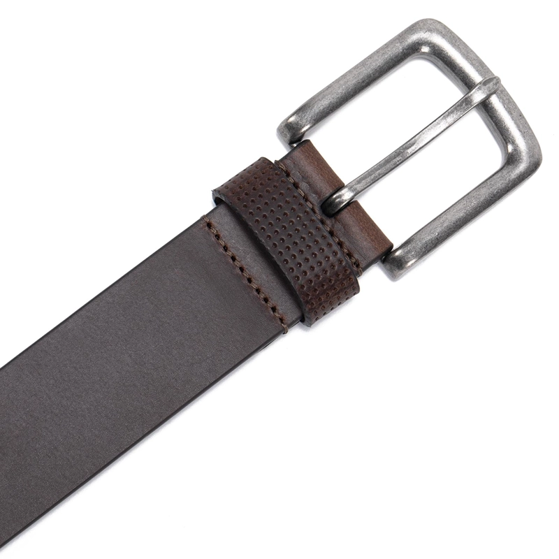 CINTURON DE CUERO HOMBRE GUANTE CHOCOLATE CASUAL - 4