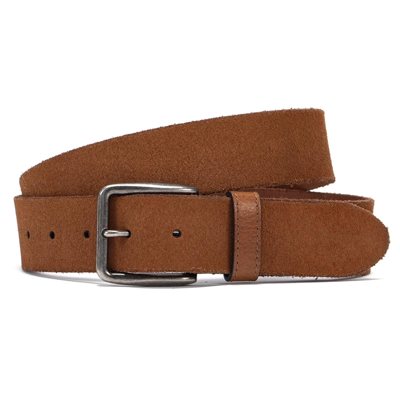 CINTURON DE CUERO HOMBRE GUANTE CAMEL CASUAL - 1