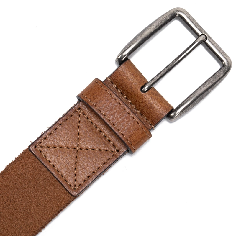 CINTURON DE CUERO HOMBRE GUANTE CAMEL CASUAL - 4