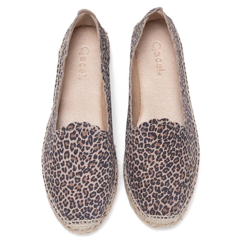 ALPARGATA DE CUERO MUJER GACEL LEOPARDO MAYRA - 4