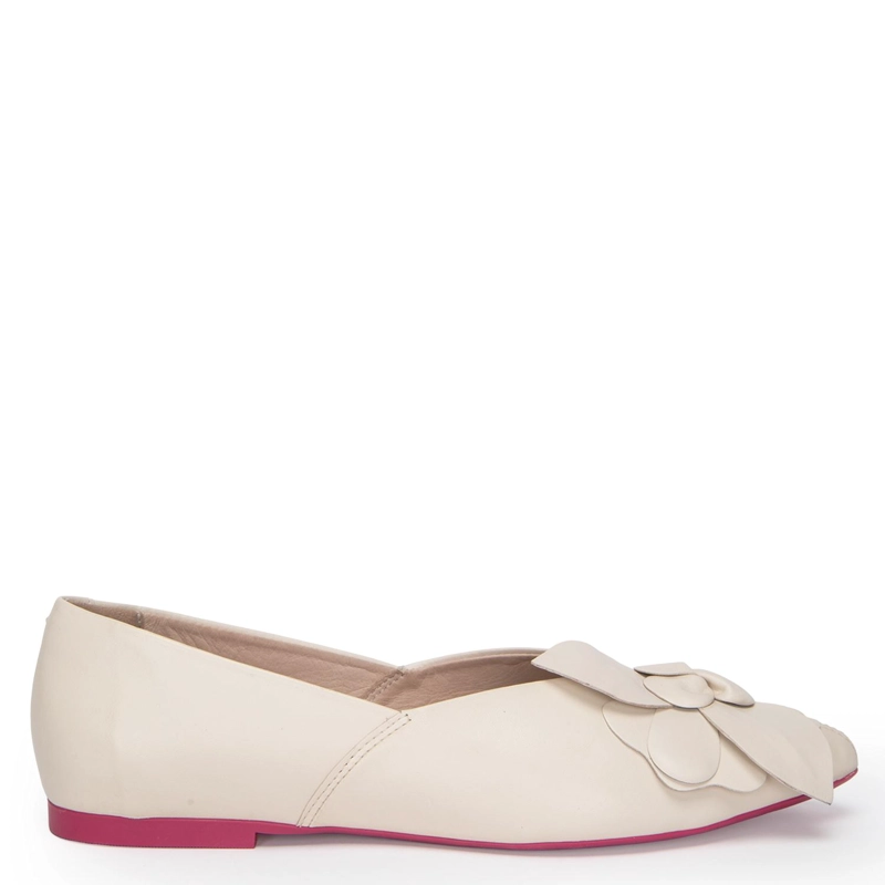 BALLERINA DE CUERO MUJER GACEL LEOPARDO KIM - 1