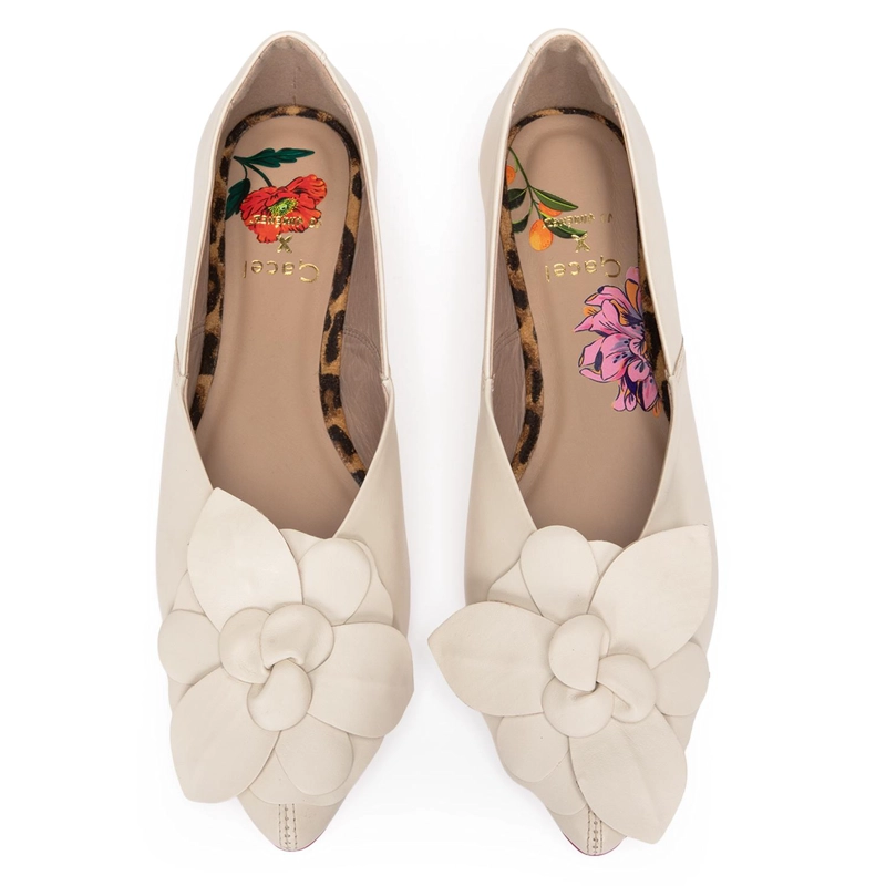 BALLERINA DE CUERO MUJER GACEL LEOPARDO KIM - 4