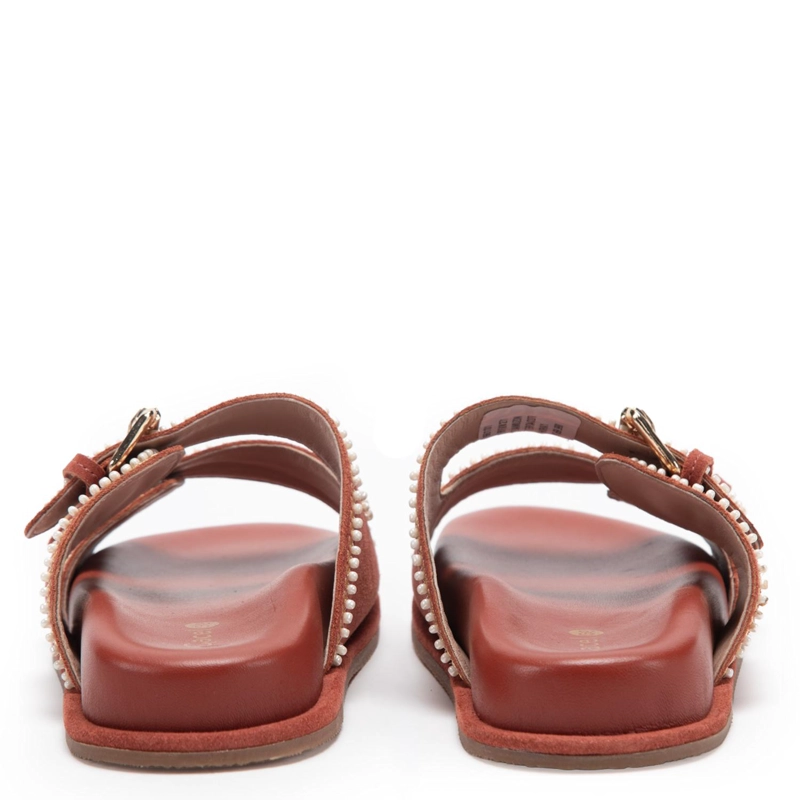SANDALIA DE CUERO MUJER GACEL TERRACOTA BIRKY - 5