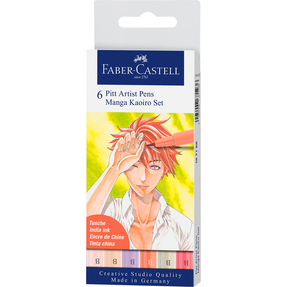 MARCADOR FABER-CASTELL PITT ARTISTPEN MANGA KAOIRO 6 COLORES - 1