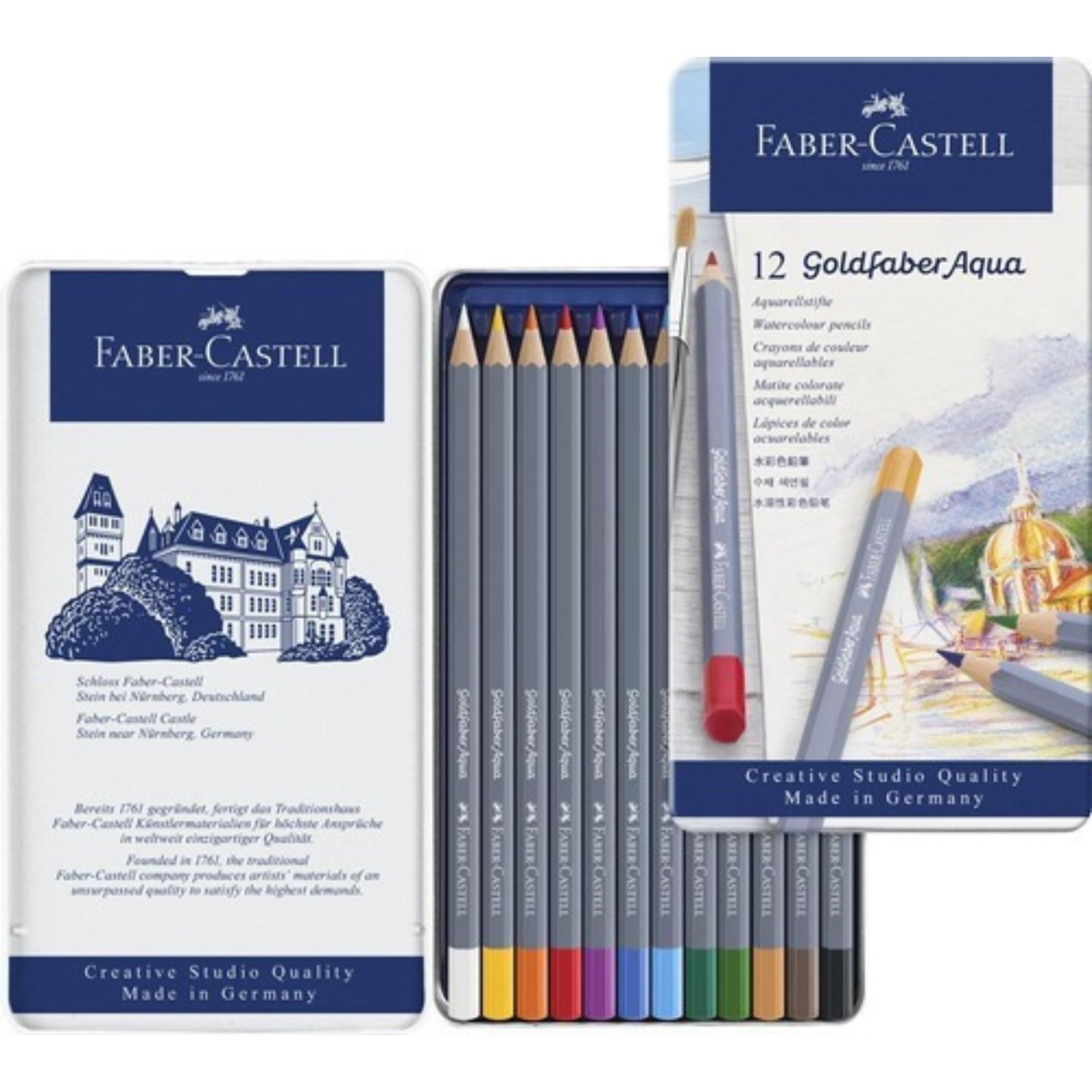LAPIZ ACUARELABLE GOLDFABER FABER-CASTELL X12 COLORES - 1