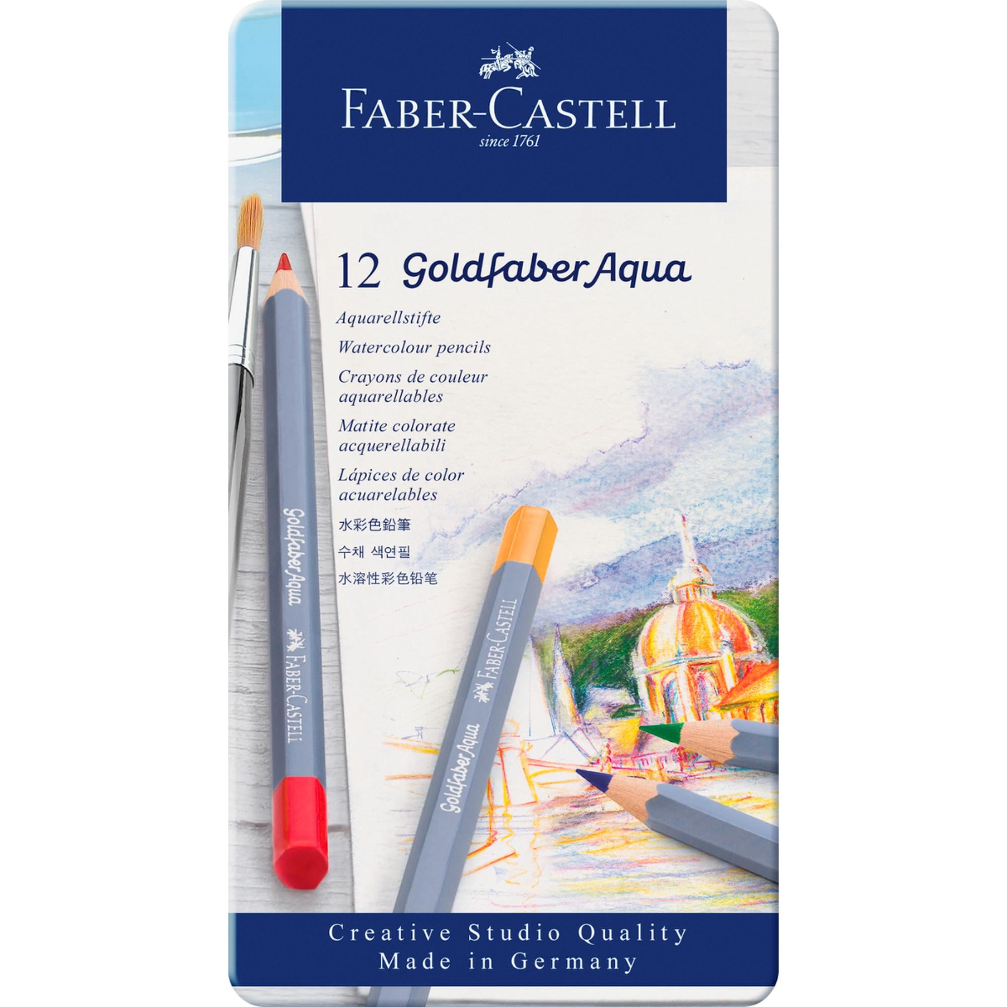 LAPIZ ACUARELABLE GOLDFABER FABER-CASTELL X12 COLORES - 3