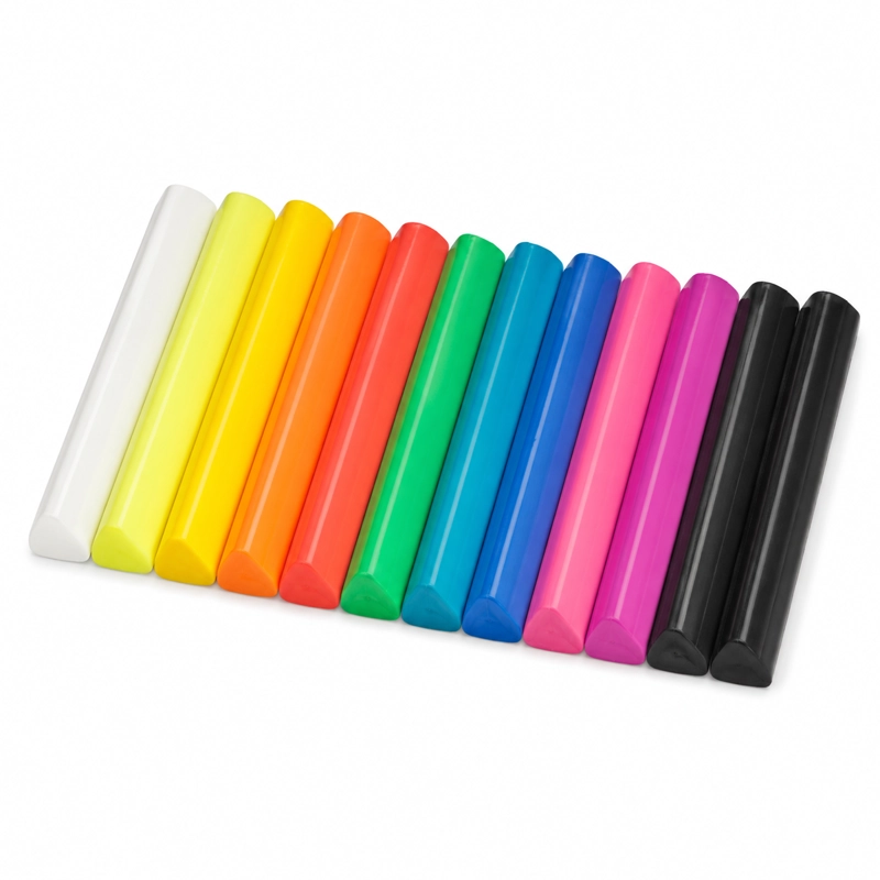PLASTILINA JUMBO NEON FABER-CASTELL X12 COLORES - 3