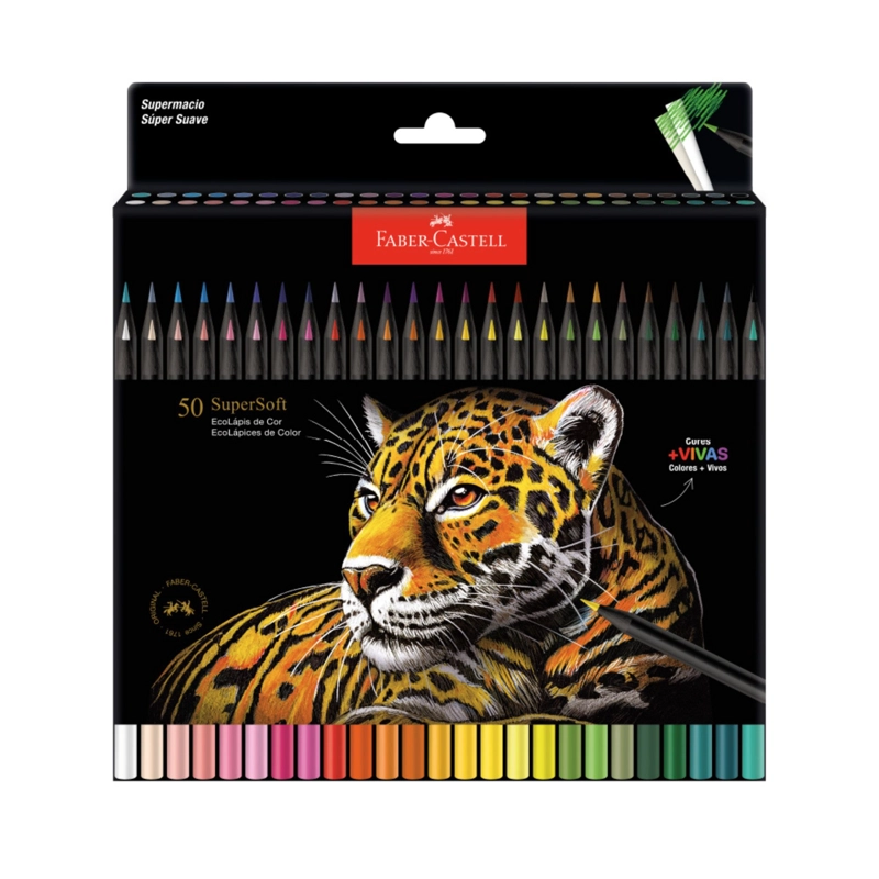 LAPICES DE COLORES SUPER SOFT FABER-CASTELL X50 COLORES - 1