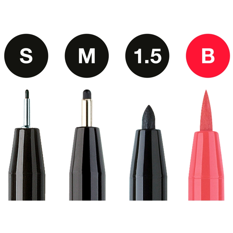 MARCADOR FABER-CASTELL LETTERING TONOS ROJOS X4 UDS - 2