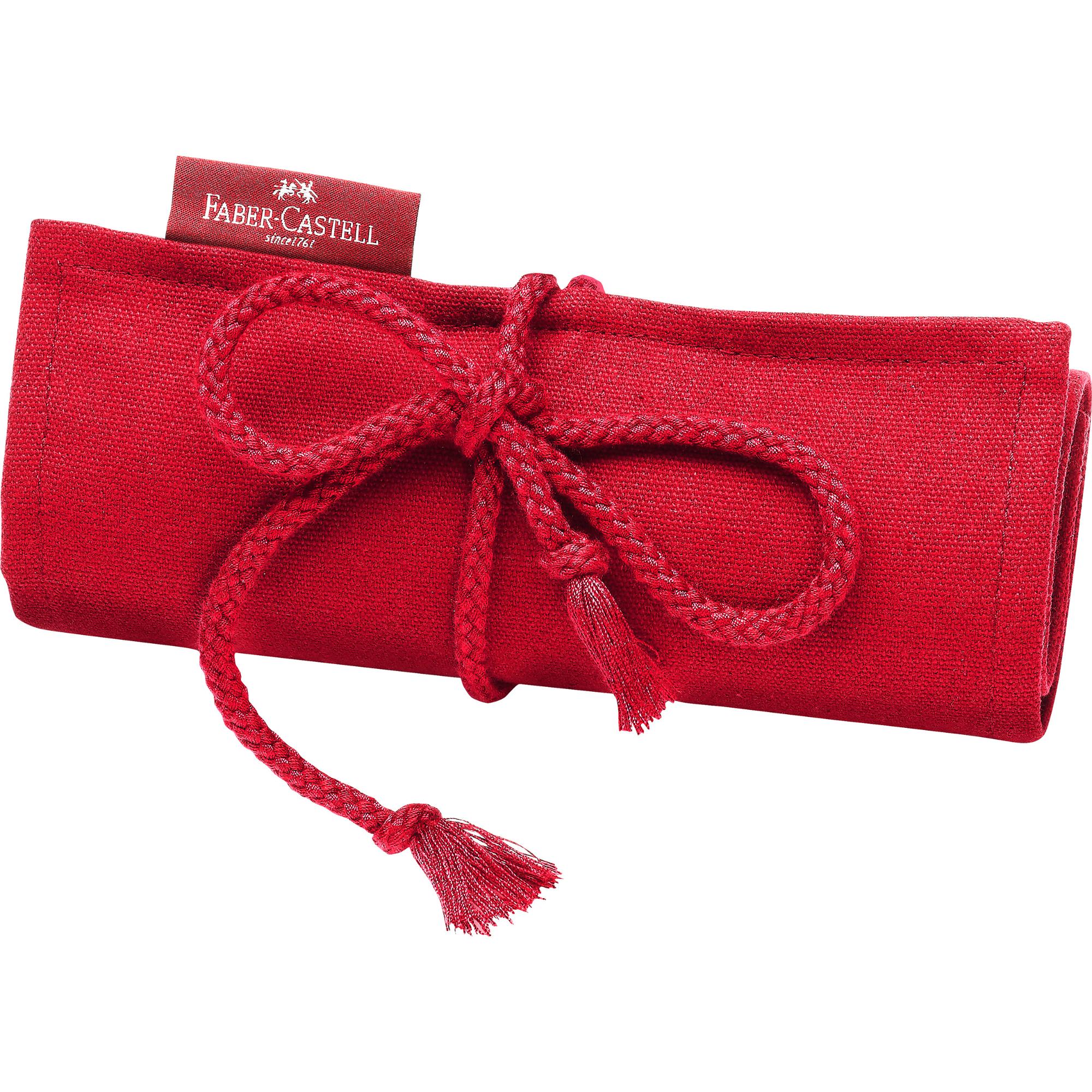 ESTUCHE ROLLO ROJO FABER-CASTELL + 18 LÁPICES ACUARELABLES - 3
