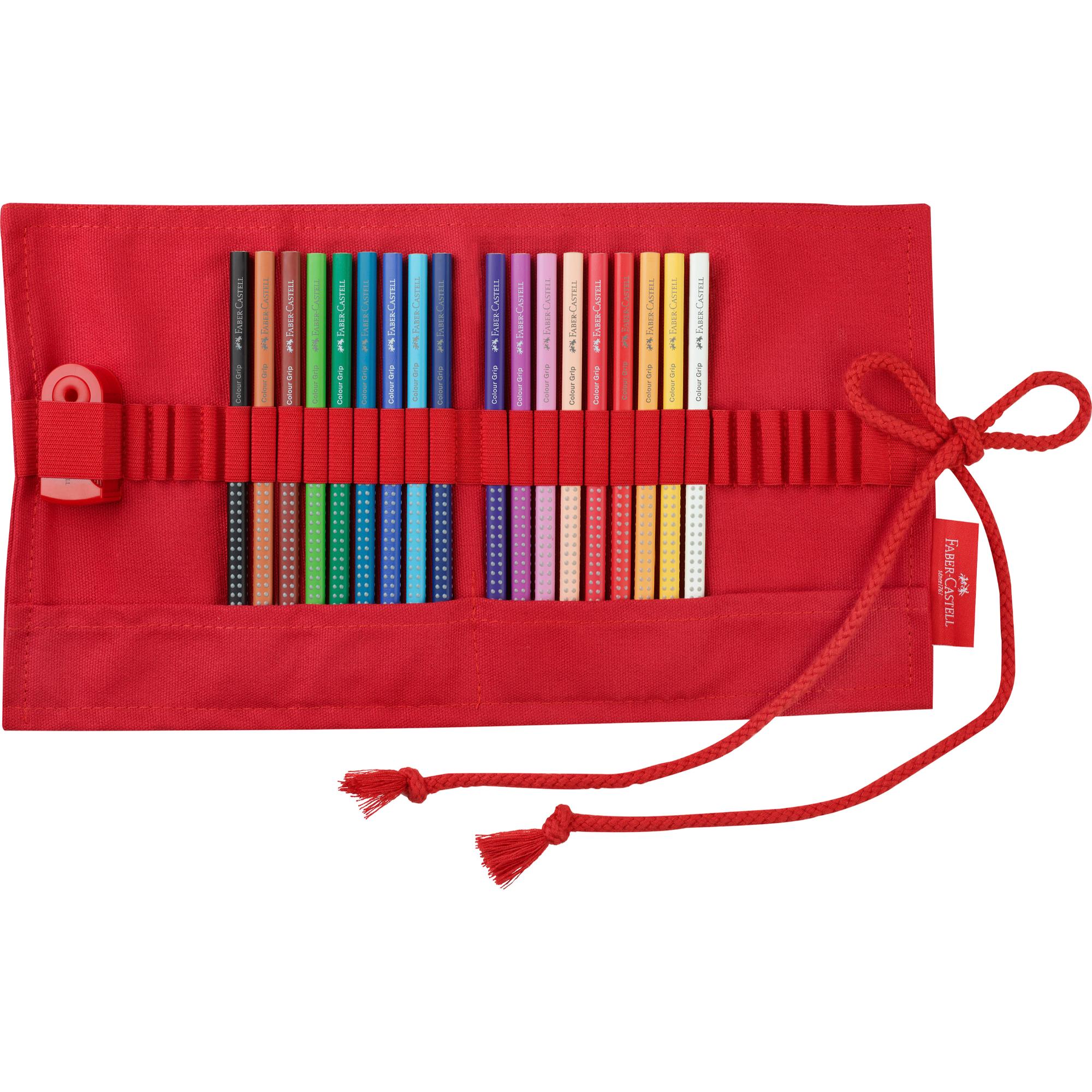 ESTUCHE ROLLO ROJO FABER-CASTELL + 18 LÁPICES ACUARELABLES - 4