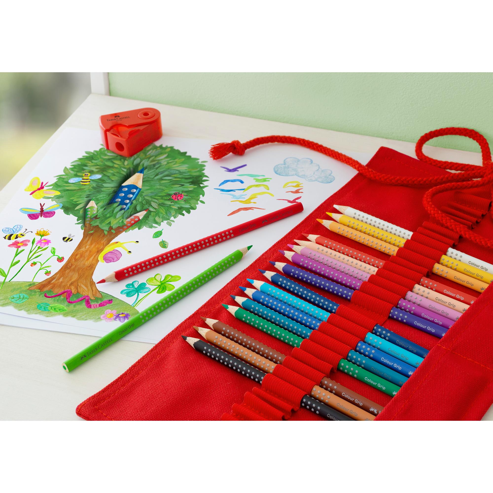 ESTUCHE ROLLO ROJO FABER-CASTELL + 18 LÁPICES ACUARELABLES - 5