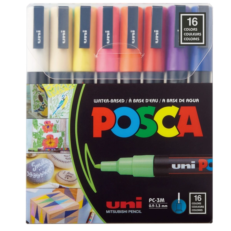 SET MARCADORES POSCA 3M 16 COLORES - 4