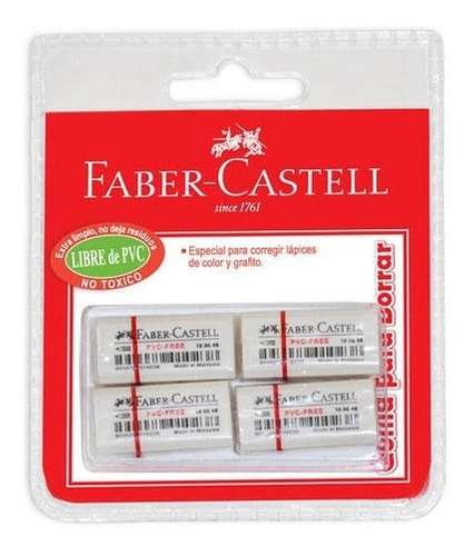 GOMAS DE BORRAR STUDENT FABER-CASTELL X4 UDS. - 1