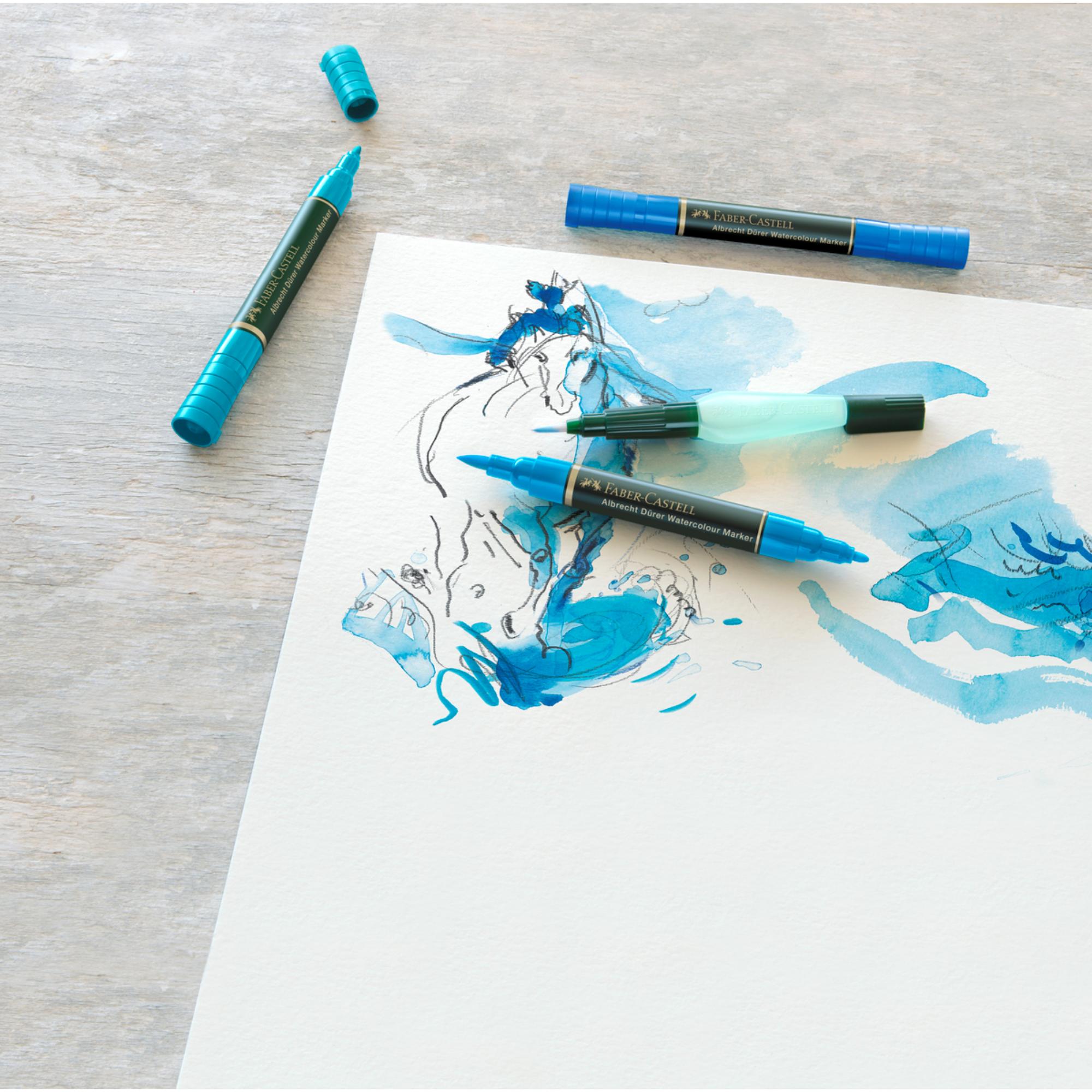 MARCADORES FABER-CASTELL ACUARELABLES A.DÜRER X5 COLORES - 3