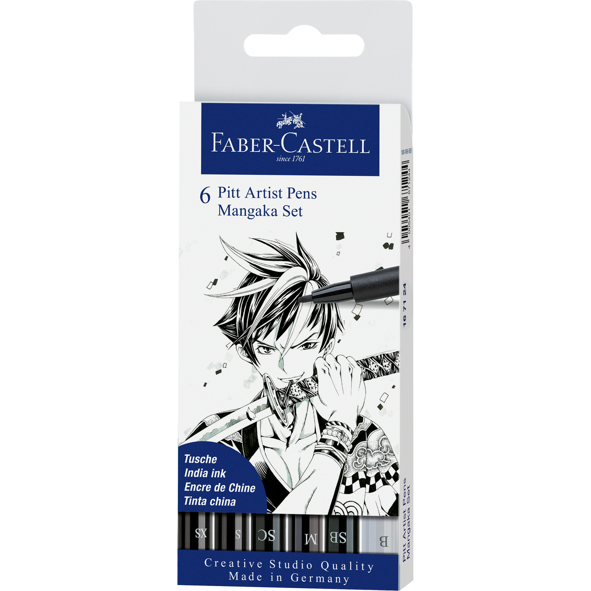 MARCADOR FABER-CASTELL PITT ARTIST PEN MANGA NEGRO X6 UDS - 1