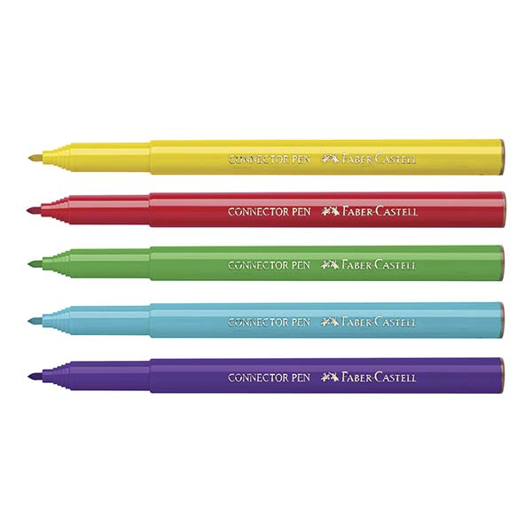 MARCADORES FABER-CASTELL CONNECTOR BUS ESCOLAR X20 COLORES - 4