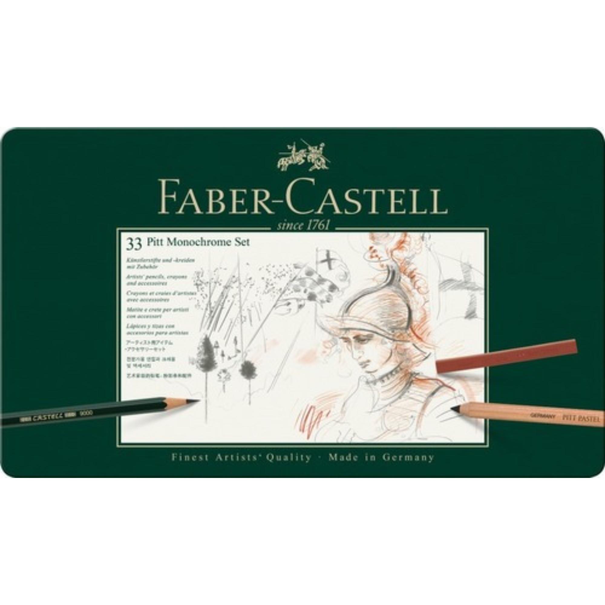 LAPIZ GRAFITO PITT MONOCHROME FABER-CASTELL X33 UDS. - 1