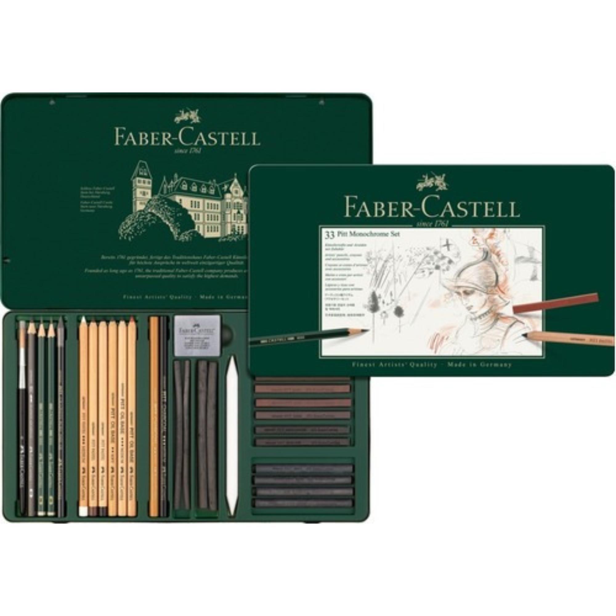 LAPIZ GRAFITO PITT MONOCHROME FABER-CASTELL X33 UDS. - 2