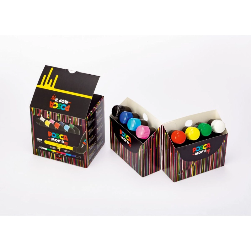SET MARCADORES POSCA MOP'R PC-22 8 COLORES - 2