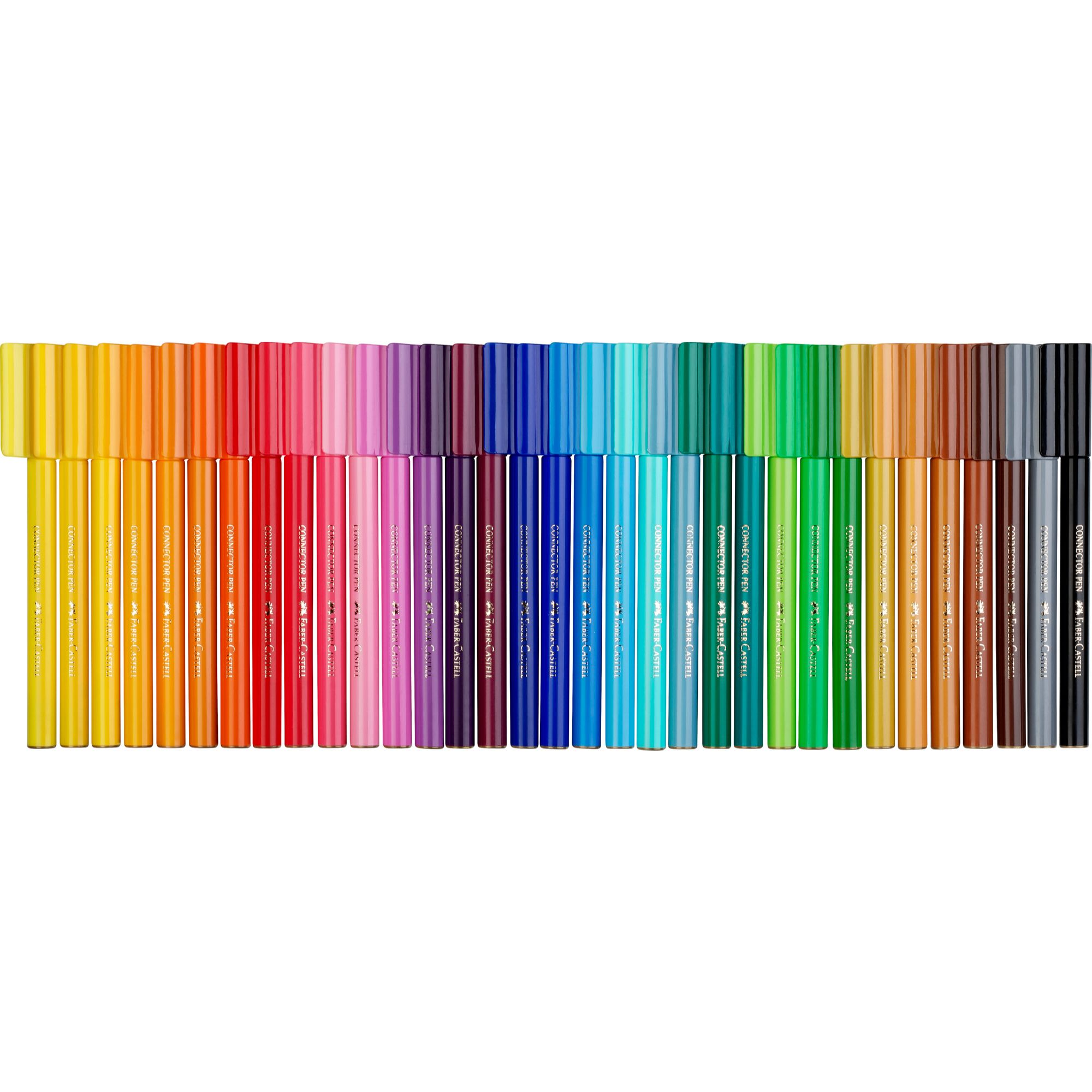 MARCADOR FABER-CASTELL CONNECTOR COFRE TESORO X33 COLORES - 2