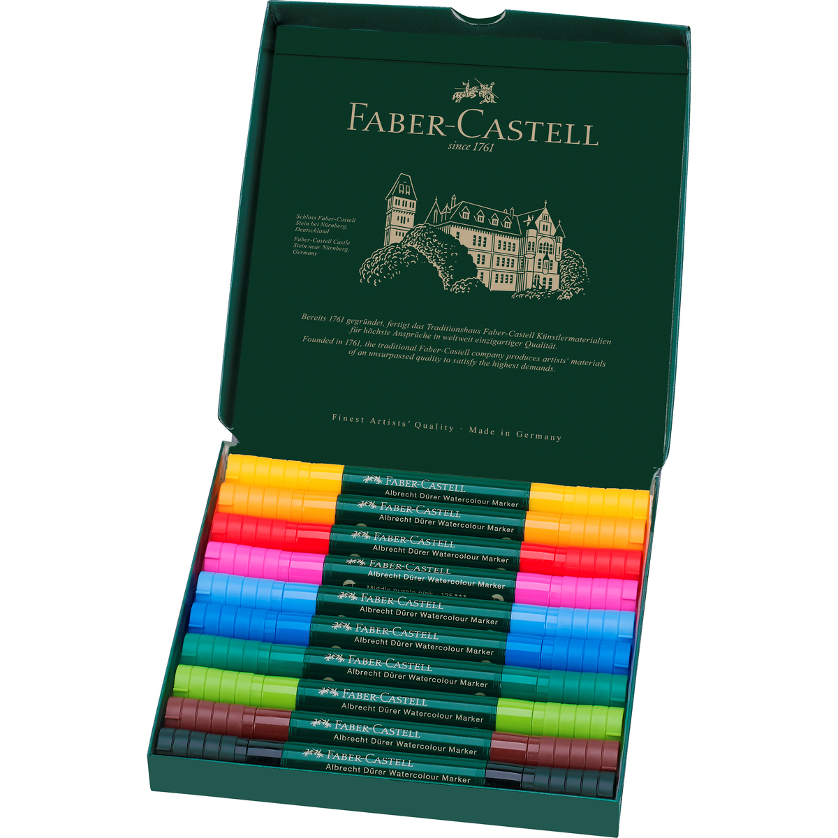 MARCADORES ACUARELABLES A.DÜRER FABER-CASTELL X10 COLORES - 6