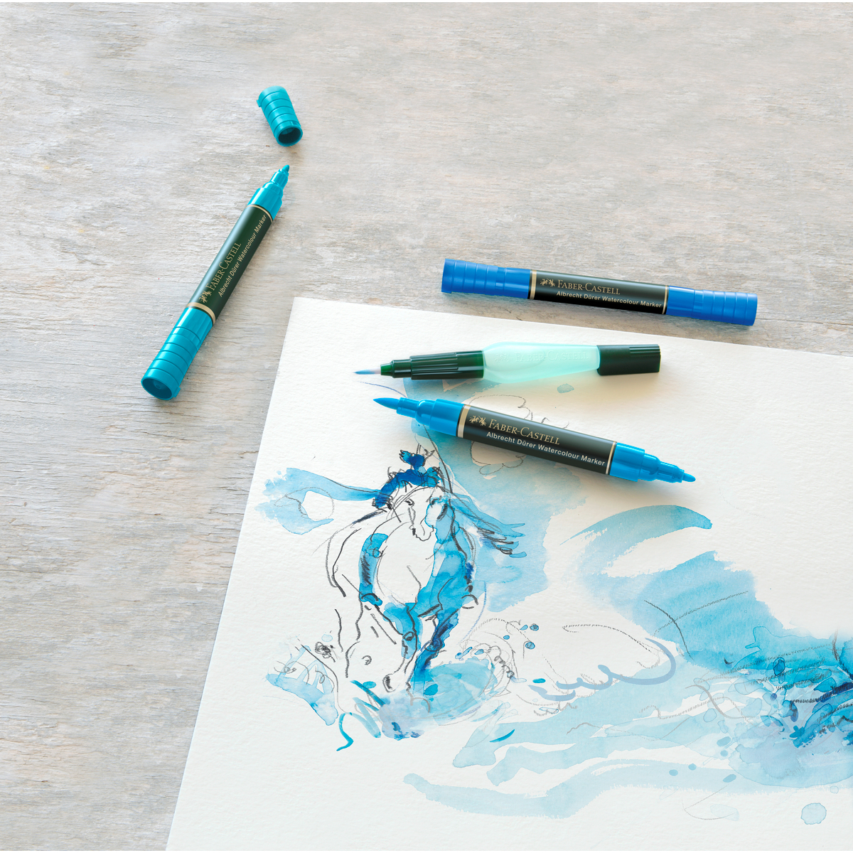MARCADORES ACUARELABLES A.DÜRER FABER-CASTELL X10 COLORES - 8