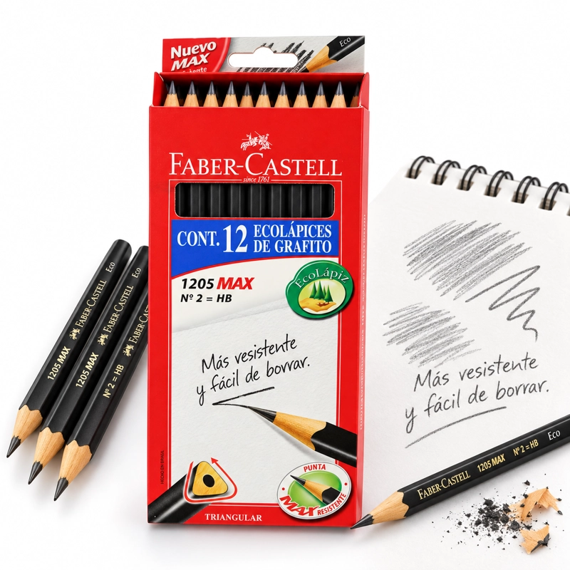 LAPIZ GRAFITO TRIANGULAR FABER-CASTELL X12 UDS. - 2