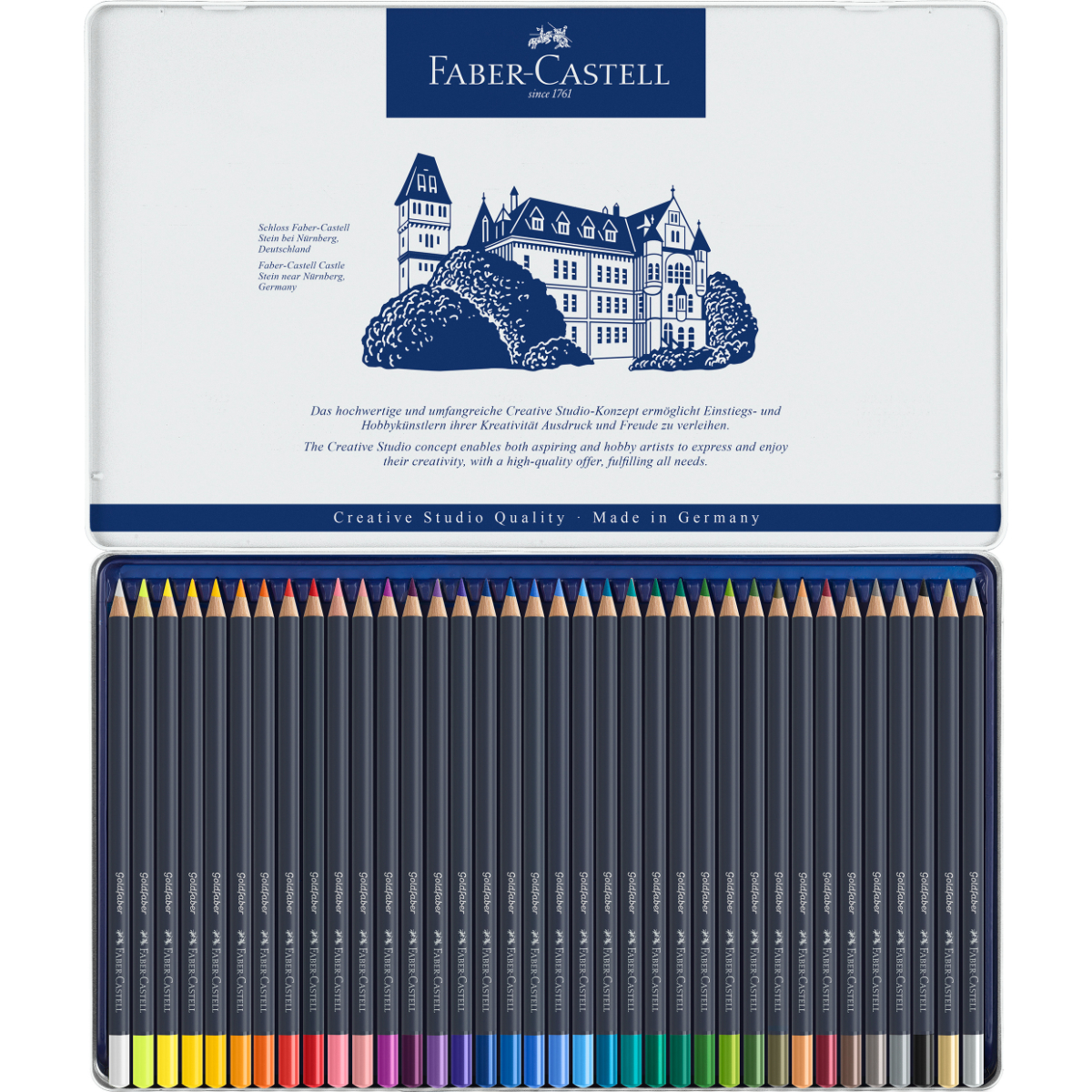 LÁPIZ DE COLOR FABER-CASTELL GOLDFABERLATA METAL X36 UNIDADES - 2